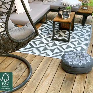 Deck Stejar Rustic KD 140/23mm profil drept - Img 4