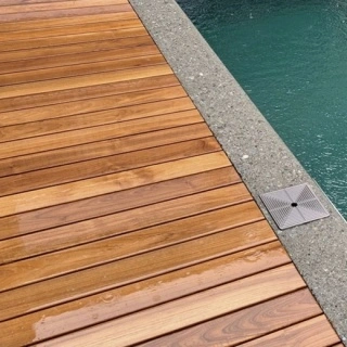Deck Teak 90/120mm profil drept T &G