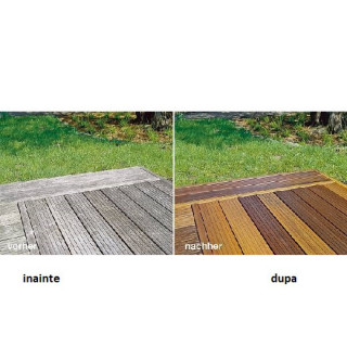 inainte si dupa curatare deck