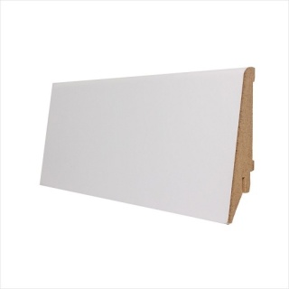 Plinta MDF 2800x80/21mm PAU infoliat alb