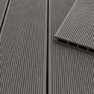 Deck WPC 146/22mm Holo4 Dunkelgrau gerillt