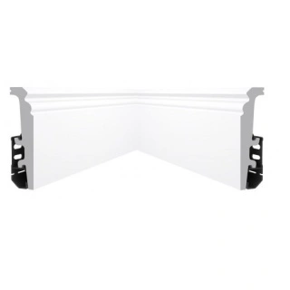 montaj plinta duropolimer 100/20mm alba 