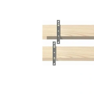 Clema S metal 115x22mm fixare fatada lemn 68mm instalare