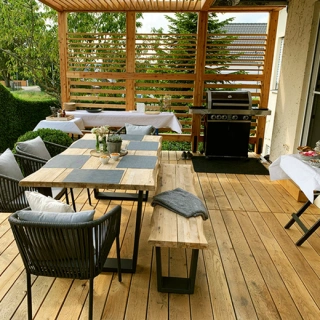 Deck Stejar Rustic KD 140/23mm profil drept - Img 5