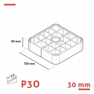 Extensie 30mm plot Raptor tehnic