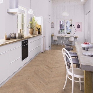 Parchet Herringbone Boen stejar Animoso 138/14mm ulei alb