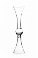 Vaza din sticla transparenta Iuno H 60 cm