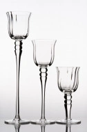 Set sfesnice sticla inalte Sophia H 20-50 cm