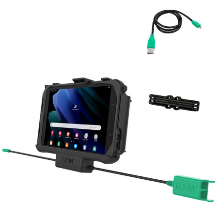 RAM® EZ-Roll'r™ Töltő és Duál USB adatkapcsolatos dokkoló Samsung Galaxy Tab® Active3 és Active2-höz