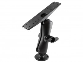 RAM D-méretű (2,25"-os) tartó rendszer 11"x3"-os téglalap alakú lemezzel és 3,68"-os kör alakú talppal, standard karral