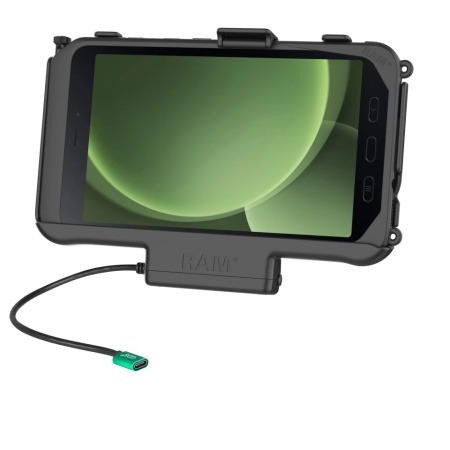 RAM® EZ-Roll'r™ tartó bölcső Samsung Galaxy Tab® Active5 és 3-hoz menet közbeni töltéssel (USB-C)