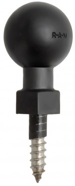 RAM 1" Tough-Ball™ lemez/fa csavarral