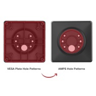 RAM® 100 és 75 mm-es VESA - AMPS furatmintázatú adapterlemez