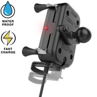 RAM® Tough-Charge™ X-Grip® Technológiás telefontartó, 15W vízálló vezeték nélküli töltővel