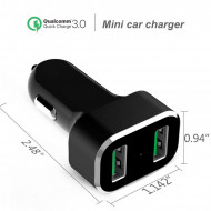 RAM GDS® 2-Port USB szivargyújtó adapter (Qualcomm® Quick Charge™)