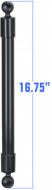RAM® 42,5 cm-es PVC hosszabbító cső 1"-os golyókkal