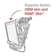 RAM® kulccsal zárható töltést és adatkapcsolatot biztosító tartó bölcső Tab® Active5 Pro és 4 Pro-hoz