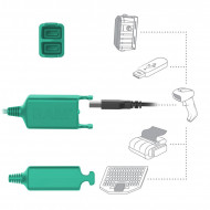 RAM® EZ-Roll'r™ Töltő és Dupla Adatkapcsolatos tartó bölcső Samsung Galaxy Tab® Active4 Pro-hoz
