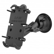 RAM Quick-Grip™ XL komplett telefontartó szett nagyméretű mobiltelefonokhoz szélvédőre vagy sík felületre (vákuumos rögzítéssel)