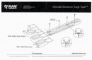 RAM® Tough-Track™ alumínium moduláris sín(rendszer), 3"