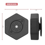 RAM® Vibe-Safe™ NPT adapterrel 2 lyukú tartókhoz