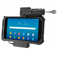 RAM® EZ-Roll'r™ kulccsal zárható tartóbölcső Samsung Galaxy Tab® Active3 és Active2-höz menet közbeni töltéssel