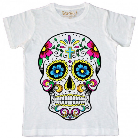 Maglia Uomo "Skull Tattoo Mexican Floreal"