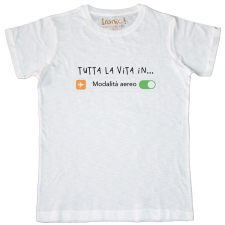 Maglia Uomo "Tutta la vita in modalità aereo"