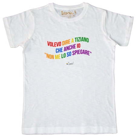 Maglia Uomo "Volevo dire a Tiziano che anche io non me lo so spiegare"