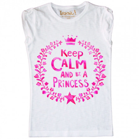 Maglia Bambina Keep Calm be a Princess