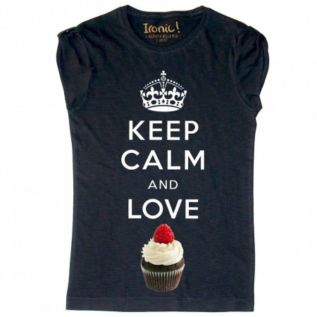 Maglia Donna Keep Calm and Love Cupcake