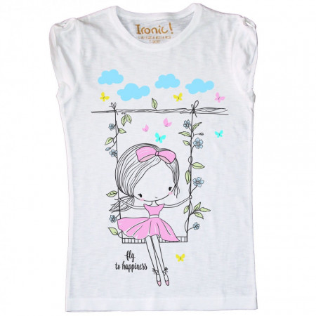 T-Shirt Bambina "Fly to Happiness"