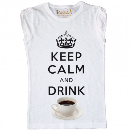 Maglia Donna Keep Calm and Drink Coffee