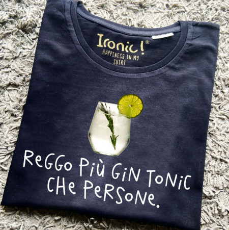 Maglia Donna "Reggo più Gin Tonic che persone"
