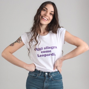 Maglia Donna "Oggi Allegra come Leopardi" - Img 2