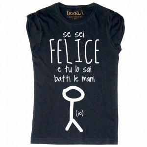 Maglia Donna "Se sei felice batti le mani" - Img 2