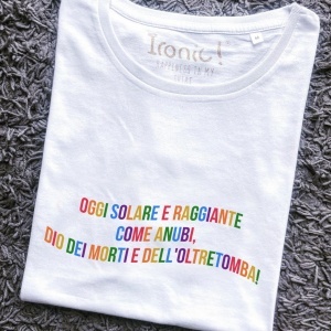 Maglia Donna "Solare e raggiante come Anubi"