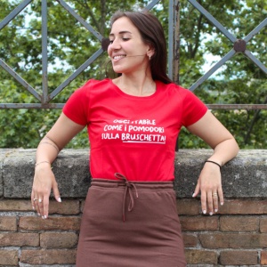 Maglia Donna "Stabile come i pomodori sulla bruschetta" - Img 1