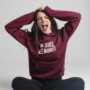 Felpa Donna "Je suis Esaurit" - Img 2