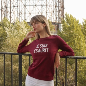 Felpa Donna "Je Suis Esaurit" - Img 3