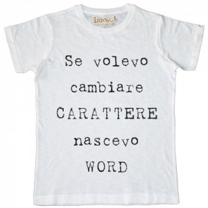 Maglia Uomo Carattere...