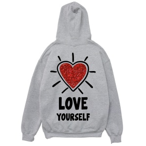 Felpa Cappuccio "Love Yourself"