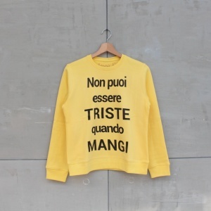 Felpa Donna "Non puoi essere triste quando mangi"