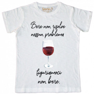 Maglia Uomo "Bere non risolve nessun problema..."