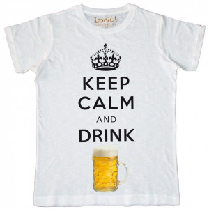 Maglia Uomo Keep Calm drink Beer