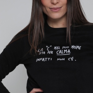 Felpa Donna "La C nel mio nome sta per calma" - Img 2
