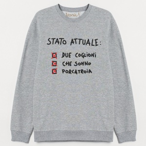Felpa Uomo "Stato attuale"