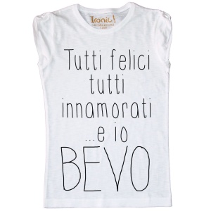 Maglia Donna "Tutti felici, tutti innamorati" - Img 2