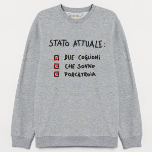 Felpa "Stato attuale"