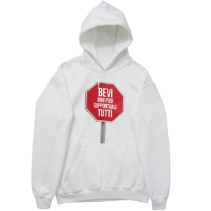 Felpa Unisex Cappuccio "Bevi non puoi sopportarli tutti"